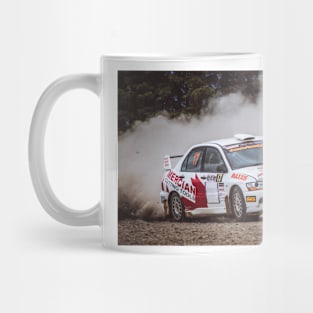 rally car dusty boy Mug